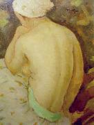 Nicolae Tonitza Nud vazut din spate, ulei pe carton. Sweden oil painting artist